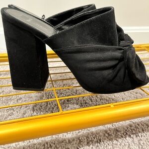 mule sandals block heel